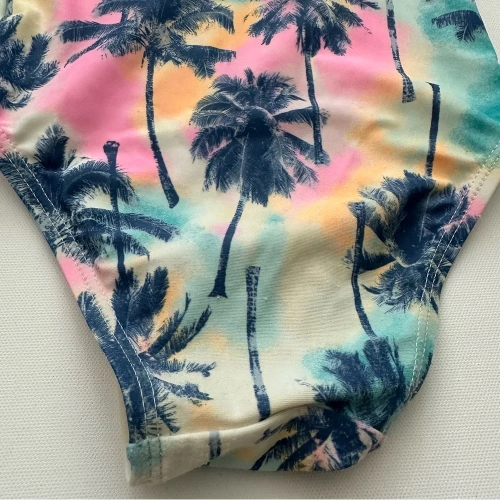 Old Navy Toddler Girl Palm Print One Piece Swimsuit Size 3T